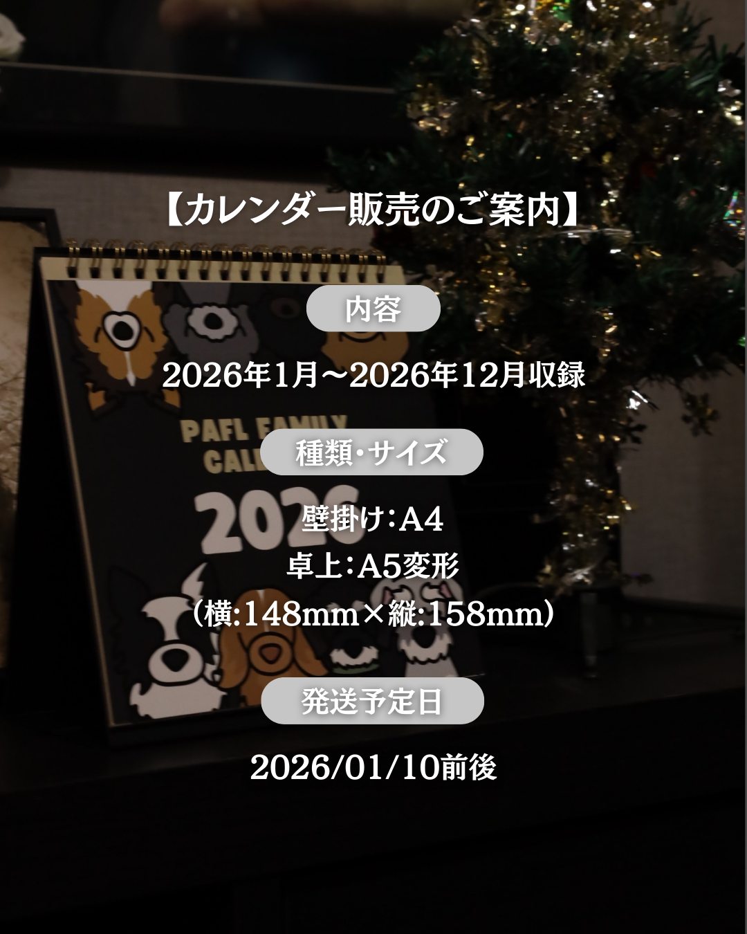 【追加】壁掛けカレンダー１冊
