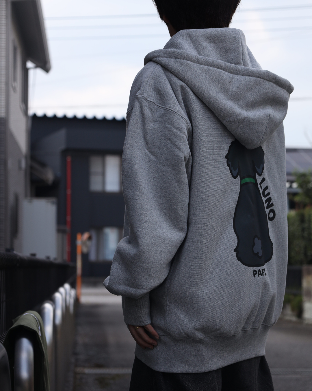 裏起毛ジップアップパーカー