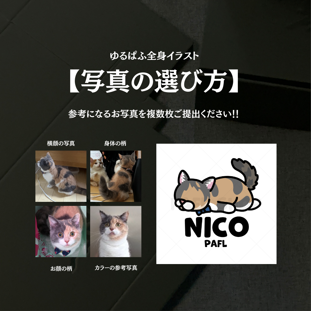 【イラスト作成料金】ゆるぱふ全身（セミオーダー）